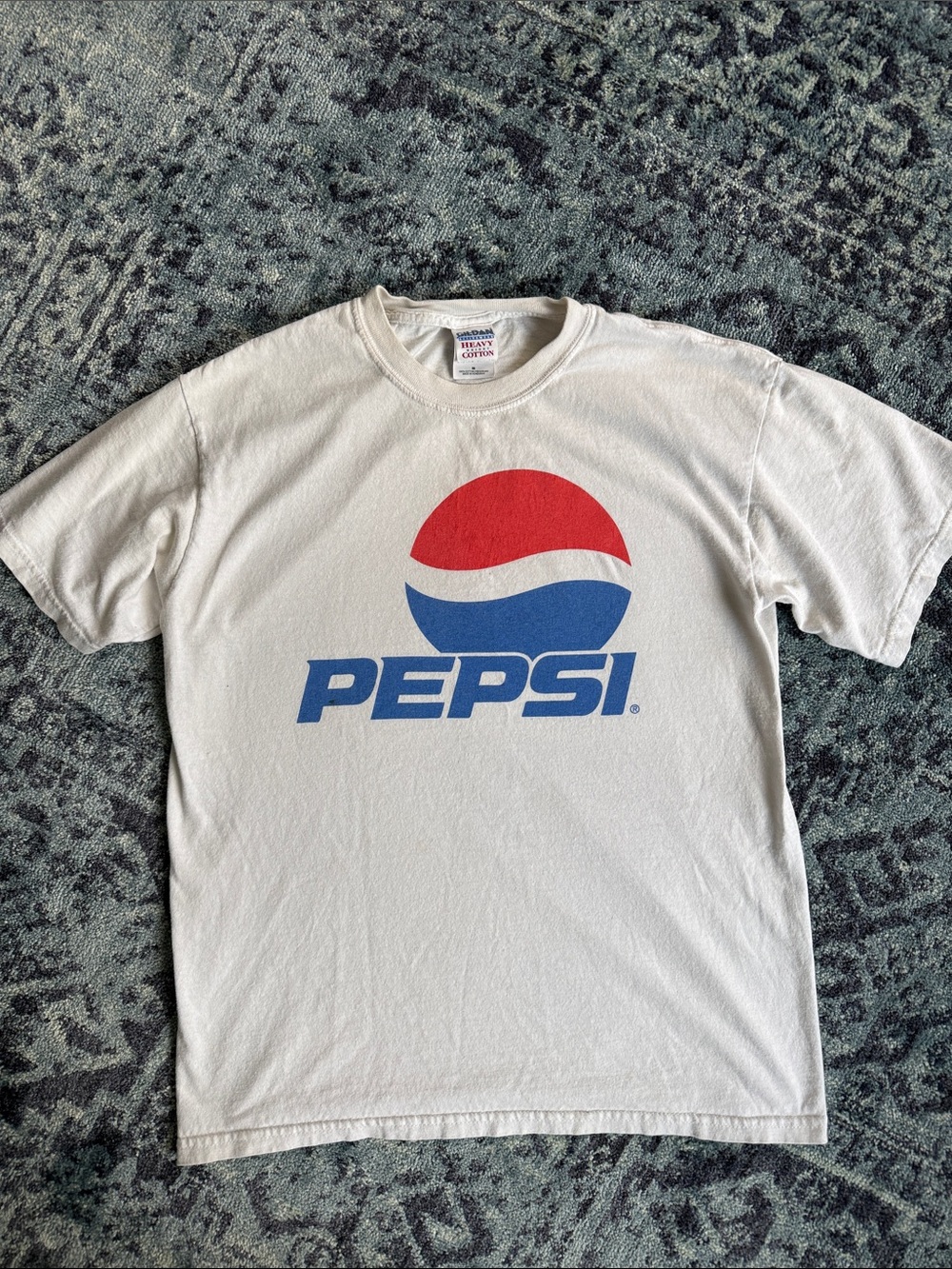 VINTAGE Pepsi Tee with Red & Blue Logo